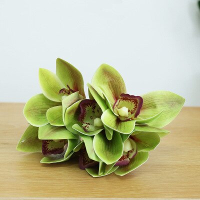 6 heads 23cm orchid bunch table flower: color 5