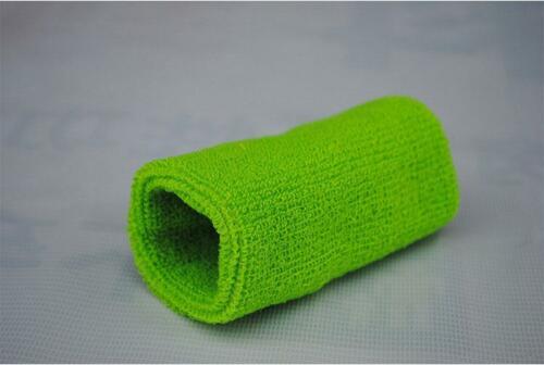 15cm basketball gym unisex sports cotton sweat with soft and comfortable wristband: Green