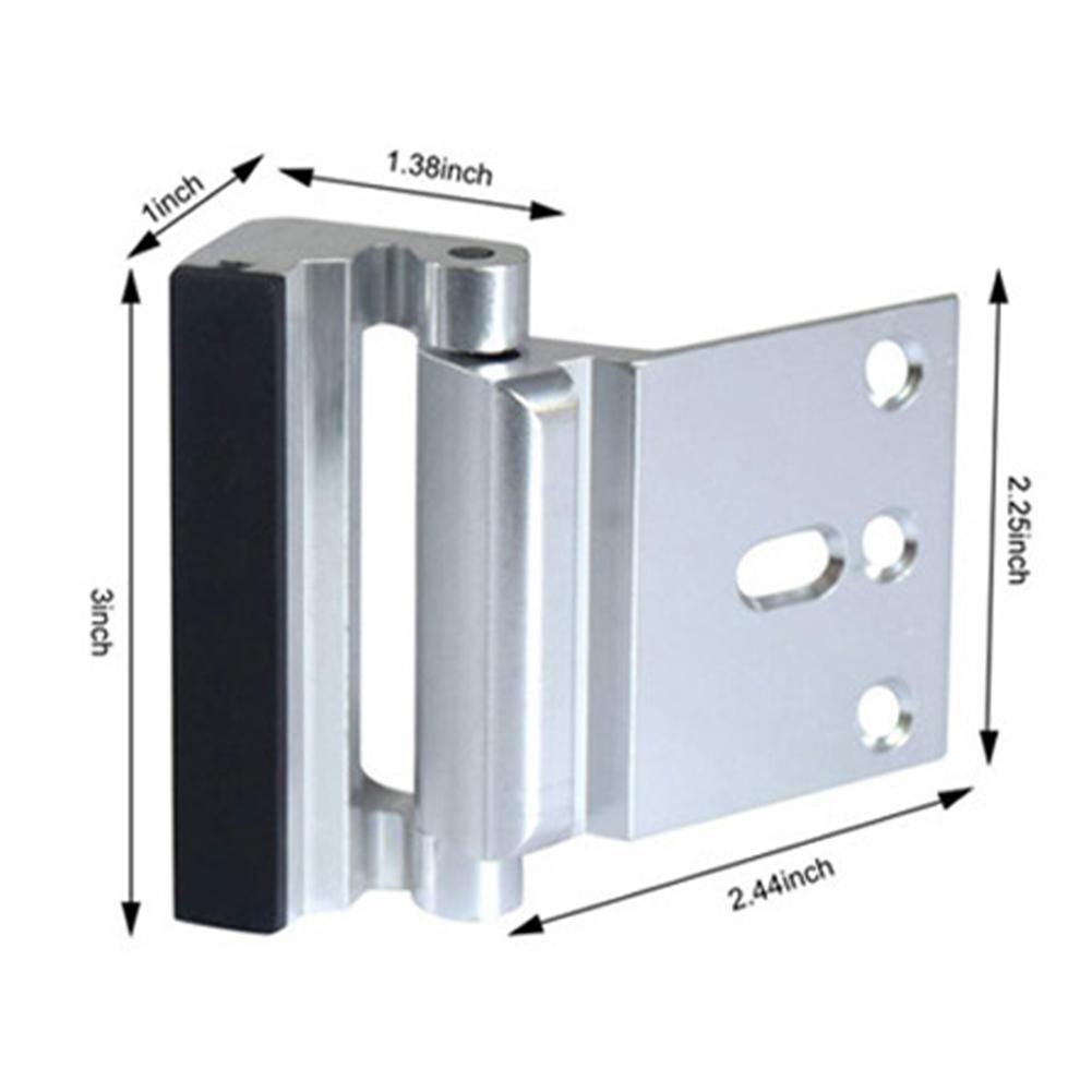 Aluminum Alloy Hinge Defender Security Door Reinforcement Lock Kitchen Cupboard Door Hinge Repair Kit Cabinet Side Mount Plates