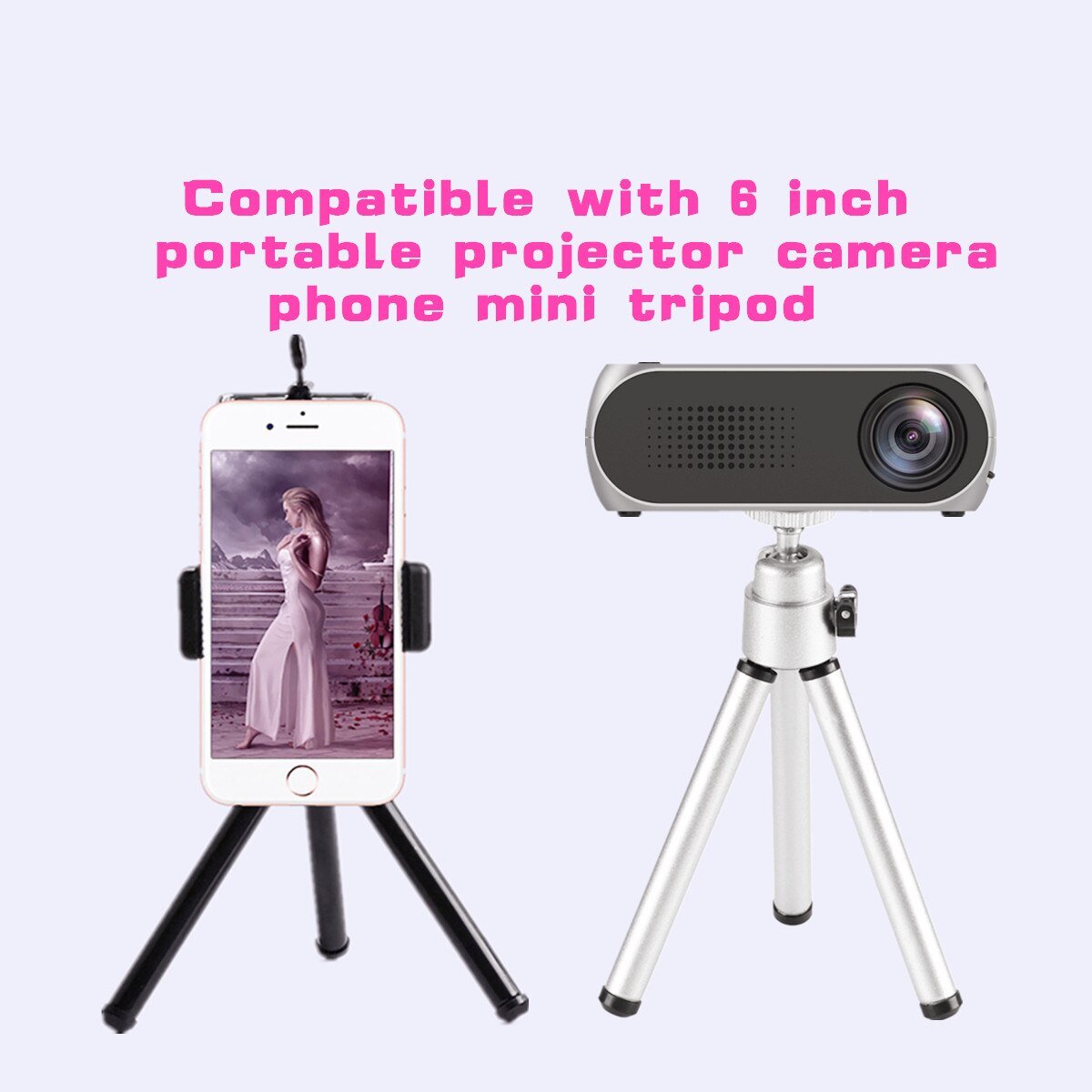 Desktop Statief Camera Statief Metalen Mini Twee Sectie Live Fotografie Zelf Fotograferen Aluminiumlegering Kleine Driehoek Beugel