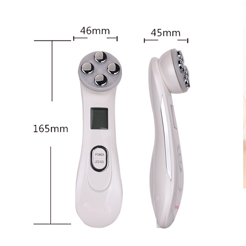RF Radio Frequency Thermage Face Lifting device 5 in 1 LED Photon Galvanic Spa EMS Mesotherapy Electroporation Facial Massager