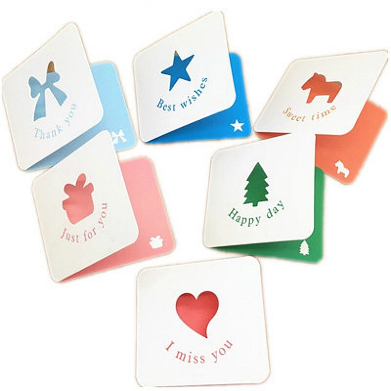 Hollow out Greeting card Wedding invitations Cute Postcard Christmas Birthday Party Invite Cards Table Decoration