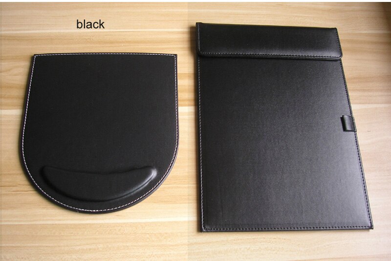 PU leather wood multifonctional desk organizer stationery holder note memo case A4 file folder office stationery supplies K251