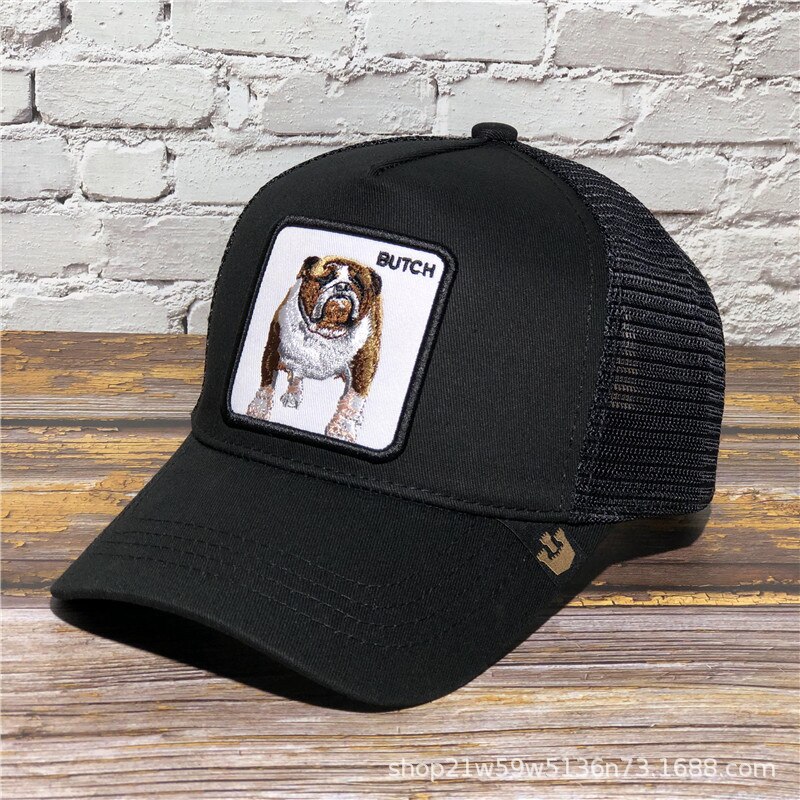 gooding Animal Embroidered Hat Truck Driver Popular Brand Baseball Cap Casquette: D