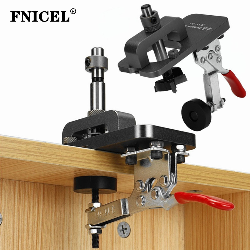 35mm Concealed Hinge Jig Accurate Locking Hinge Drilling Jig Hole Guide Hole Puncher Locator Tools for Door Cabinets Hinges