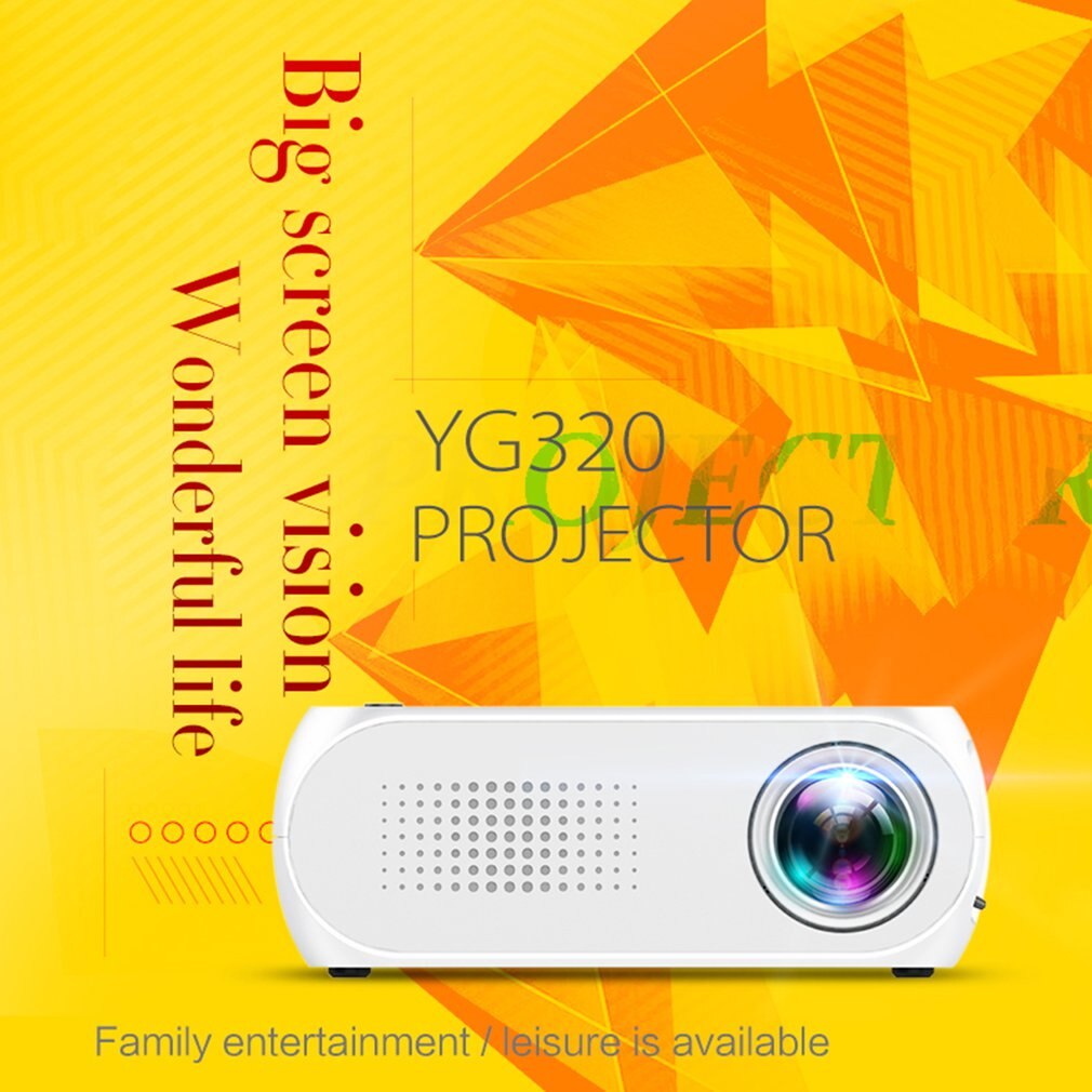 YG320 casa Mini proyector escritorio con reparto de apoyo Multimedia, los documentos de soporte Multi-Languauge 1080 cine en casa