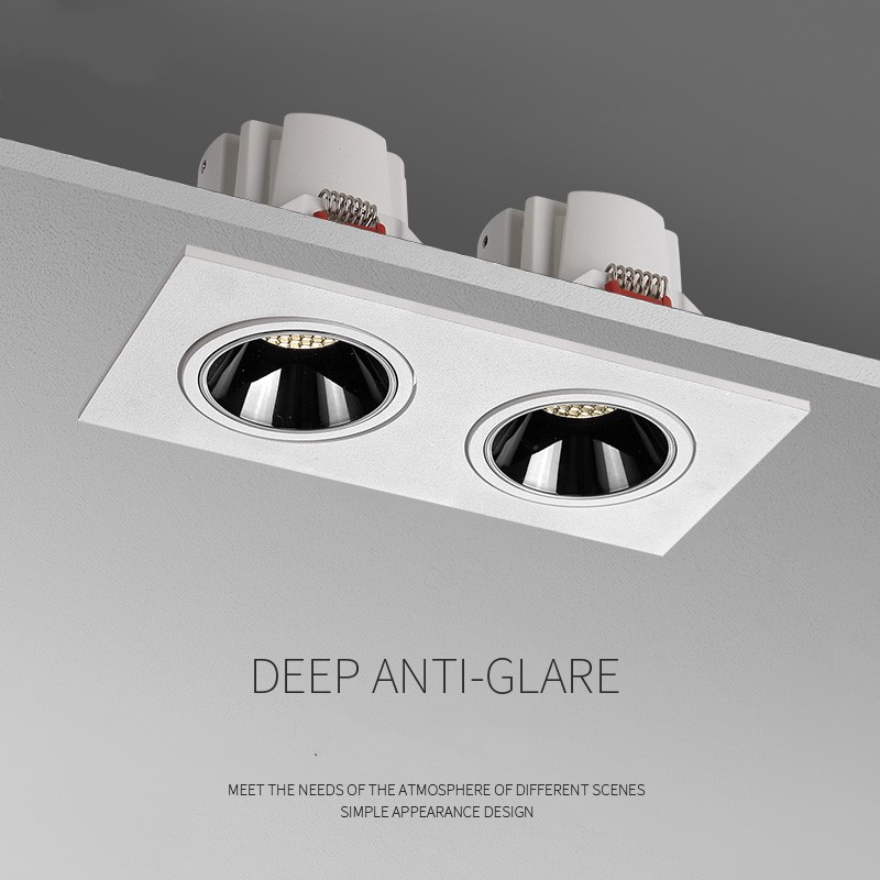 Dimbara led-downlights 12w led-spotlights 24w infällda led-taklampor  ac220v 110v för inomhuskök badrum spotbelysning