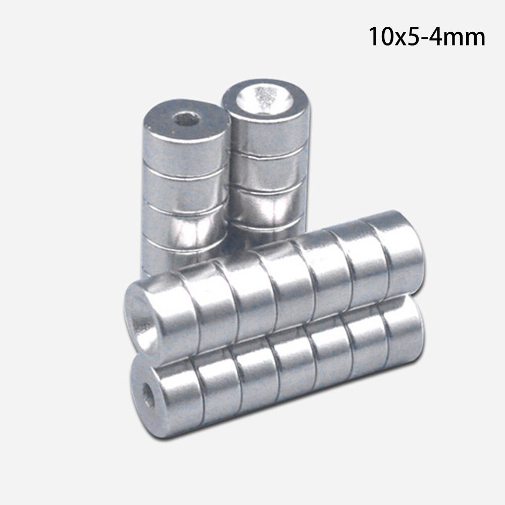 10 ~ 200 stuks 10 x 5-4 sterke neodymium magneten schijf 10 x 5 mm gat 4mm kleine diameter magneet rond verzonken magnetisch 10*5-4 mm 10*5