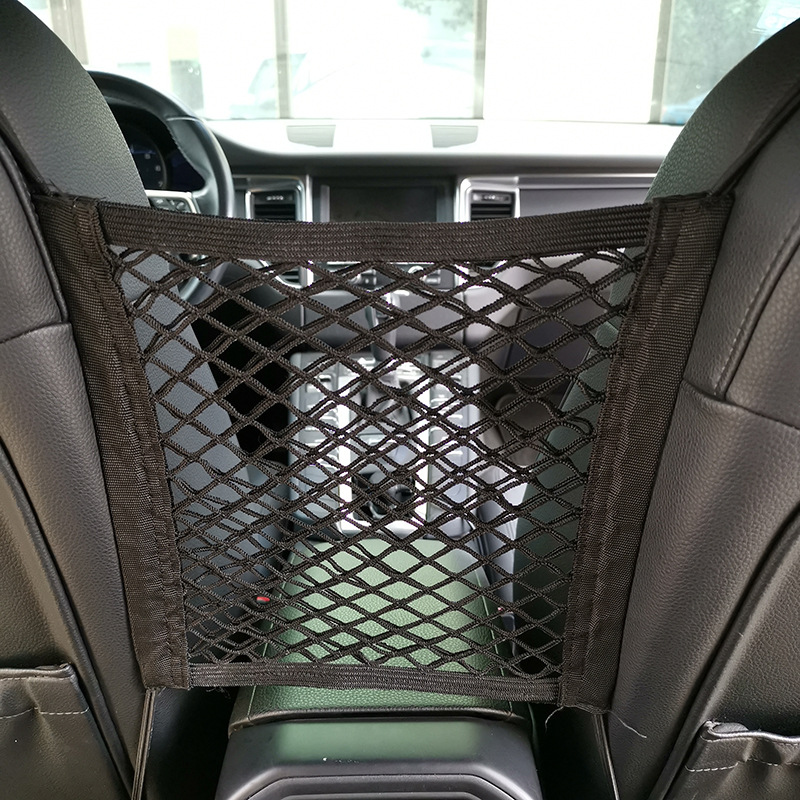 28 x 25cm universal bilsæde side opbevaring mesh net taske bagageholder lomme bagagerum net organisator auto interiør tilbehør