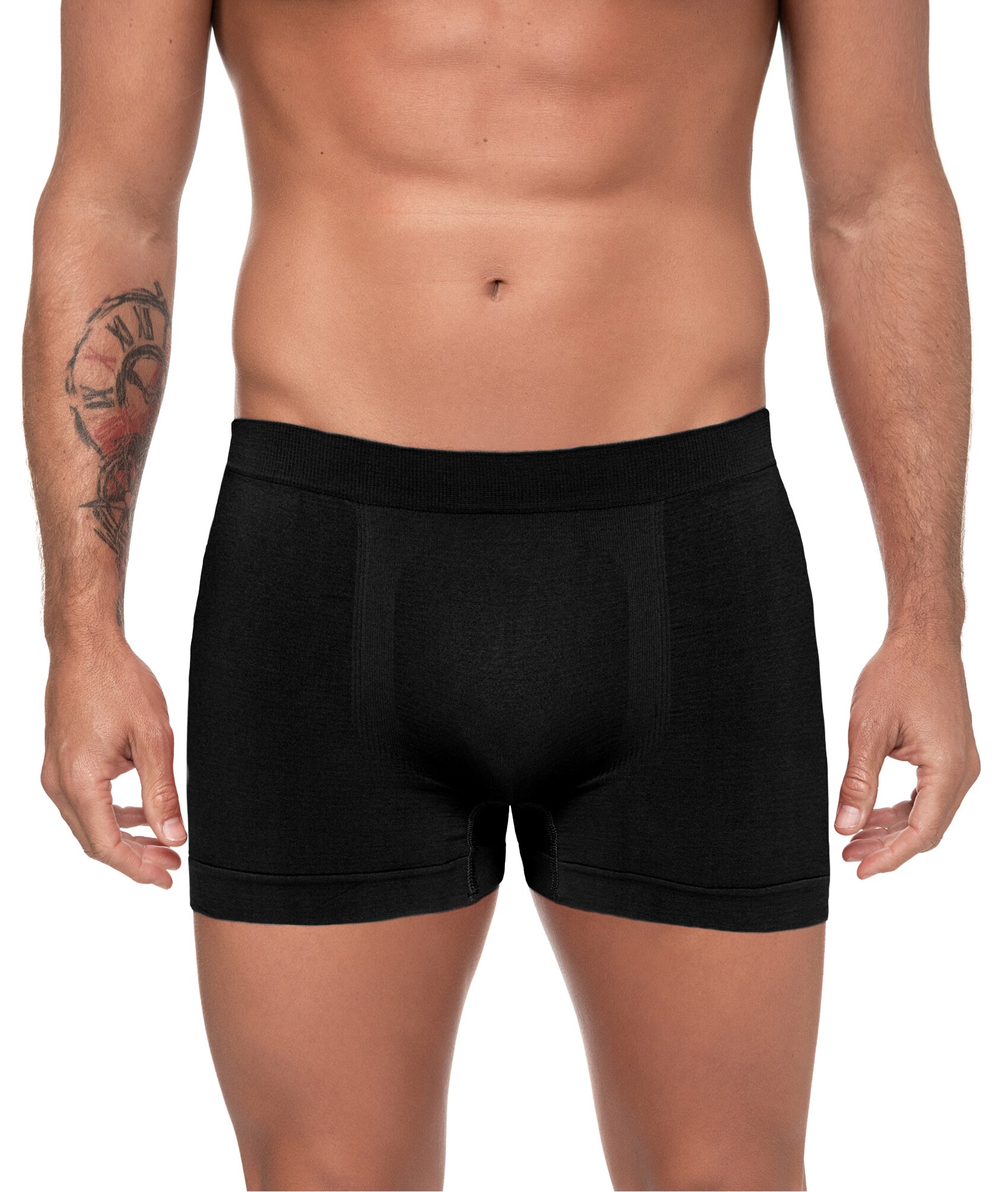 CHANNO – lot de 6 Boxers en Lycra sans couture, demi-shot invisible, doux et confortable pour homme