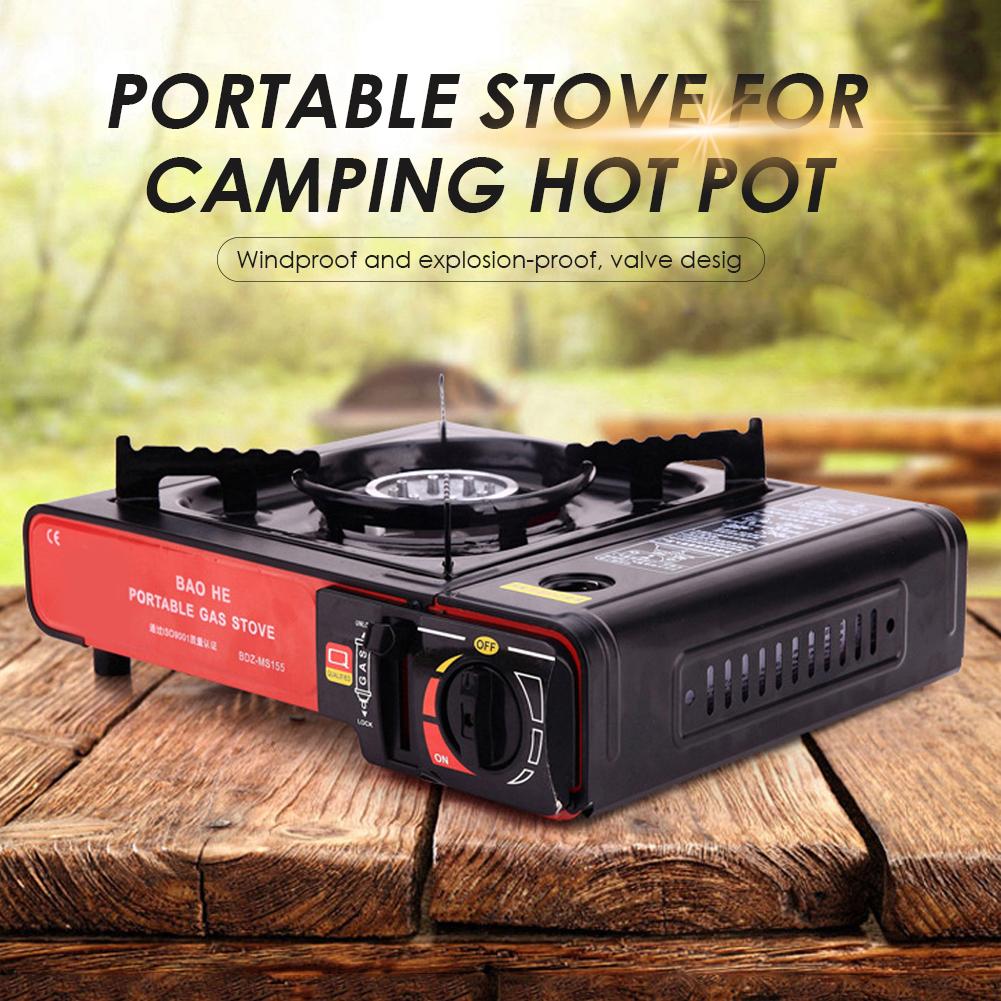 Portable Butane Gas Stove with Carrying Case for Camping
