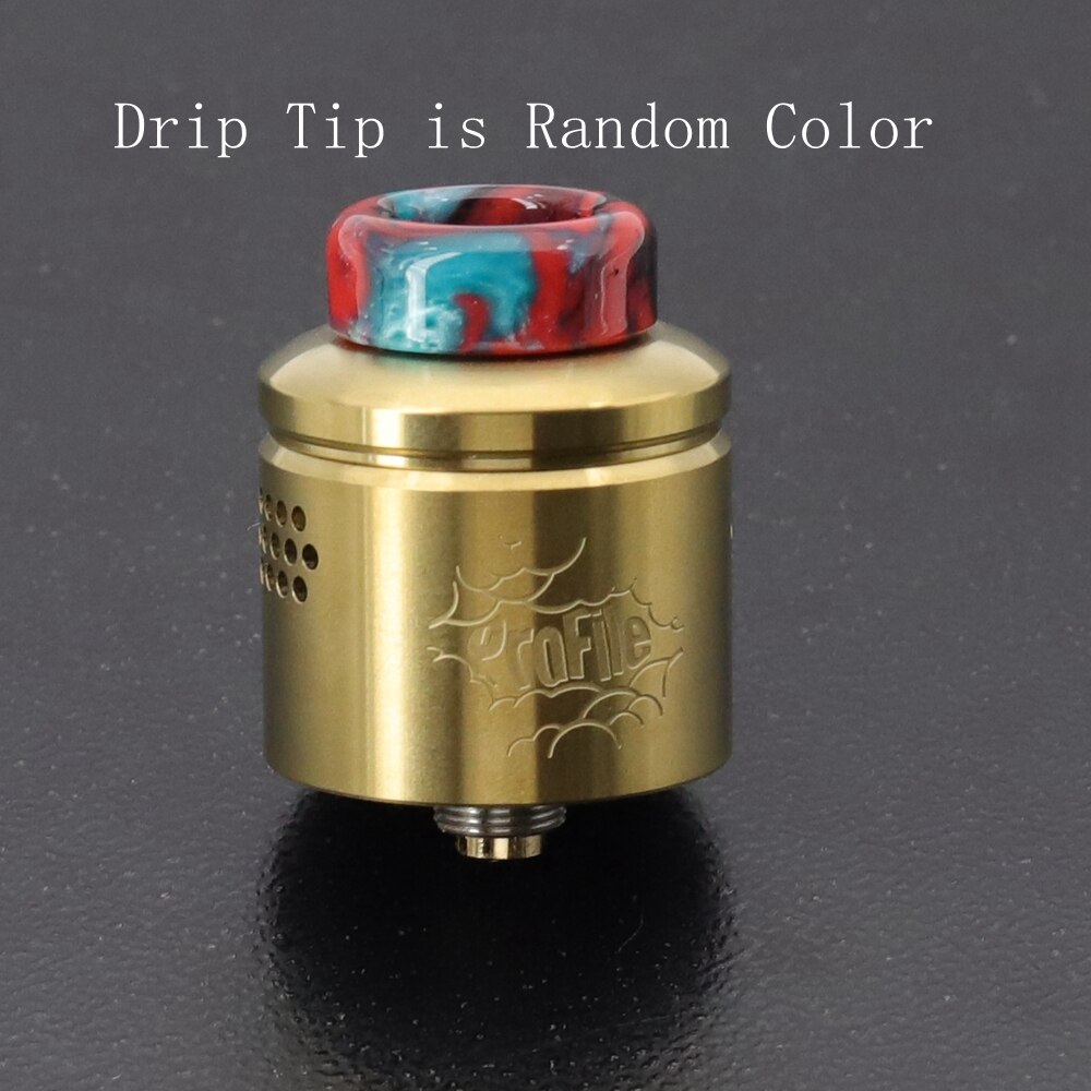 VapSea Profile RDA Atomizer Mesh 24mm Vape Tank Single Coil Rebuilding 22mm Dripping 510 vape atomizer with 1.5 Mech coils: Gold / RDA Only