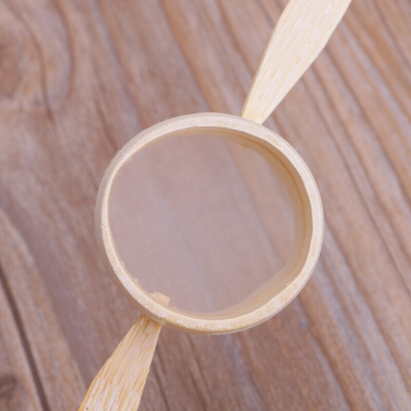 Bamboe Theezeefje Infuser Keuken Filter Mesh Handy Handgemaakte Vergiet
