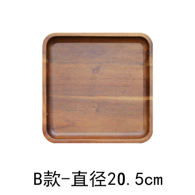 Japansk valnød rektangulær opbevaringsbakke husholdning træ te bakke brød kage dessert plade træ bakke