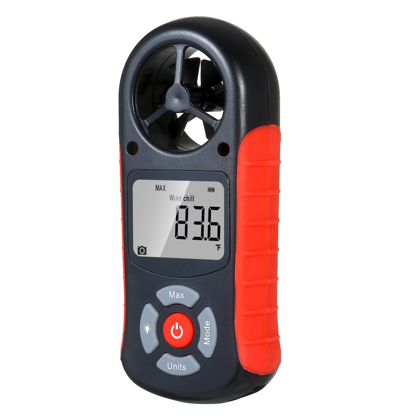 8 in 1 Anemometer Wind Speed/Wind Chill/Temperature/Humidity/Heat Index/Dew Pressure/Altitude Point Meter Digital Anemometer
