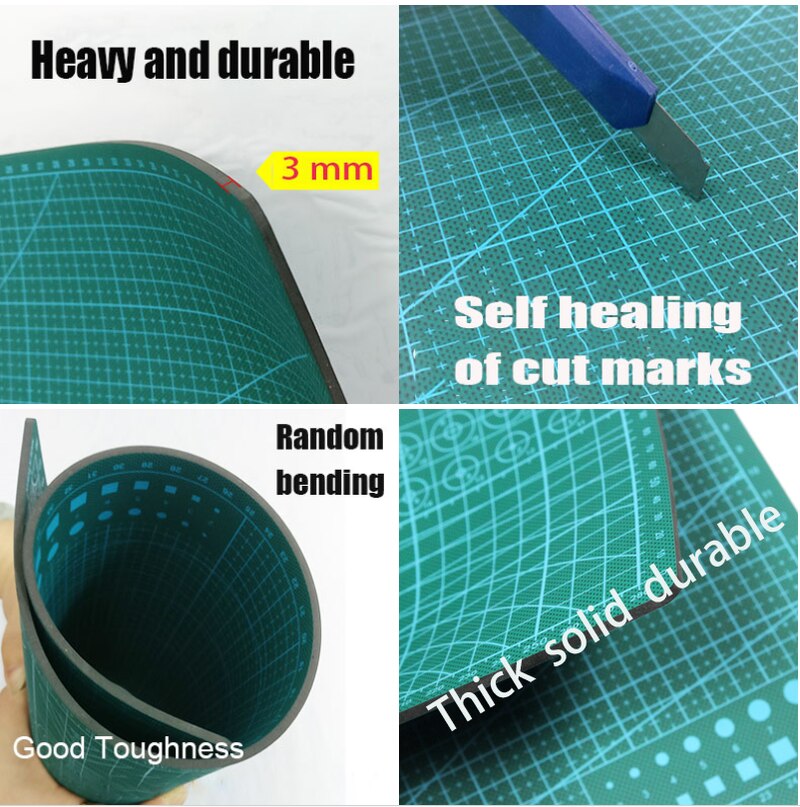 A3 tappetino da taglio in Pvc tappetino da taglio patchwork pad A3 strumenti patchwork strumento manuale fai-da-te tagliere autorigenerante a doppia faccia