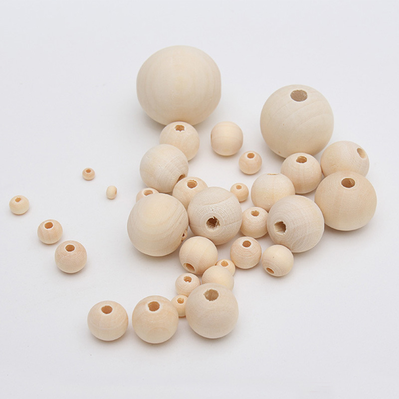 100 Pièces 20Mm Perles En Bois Rondes,Perles En Bois Naturel,Perles En 100 Pièces 20Mm Perles En Bois Rondes,Perles En Bois Naturel,Perles En