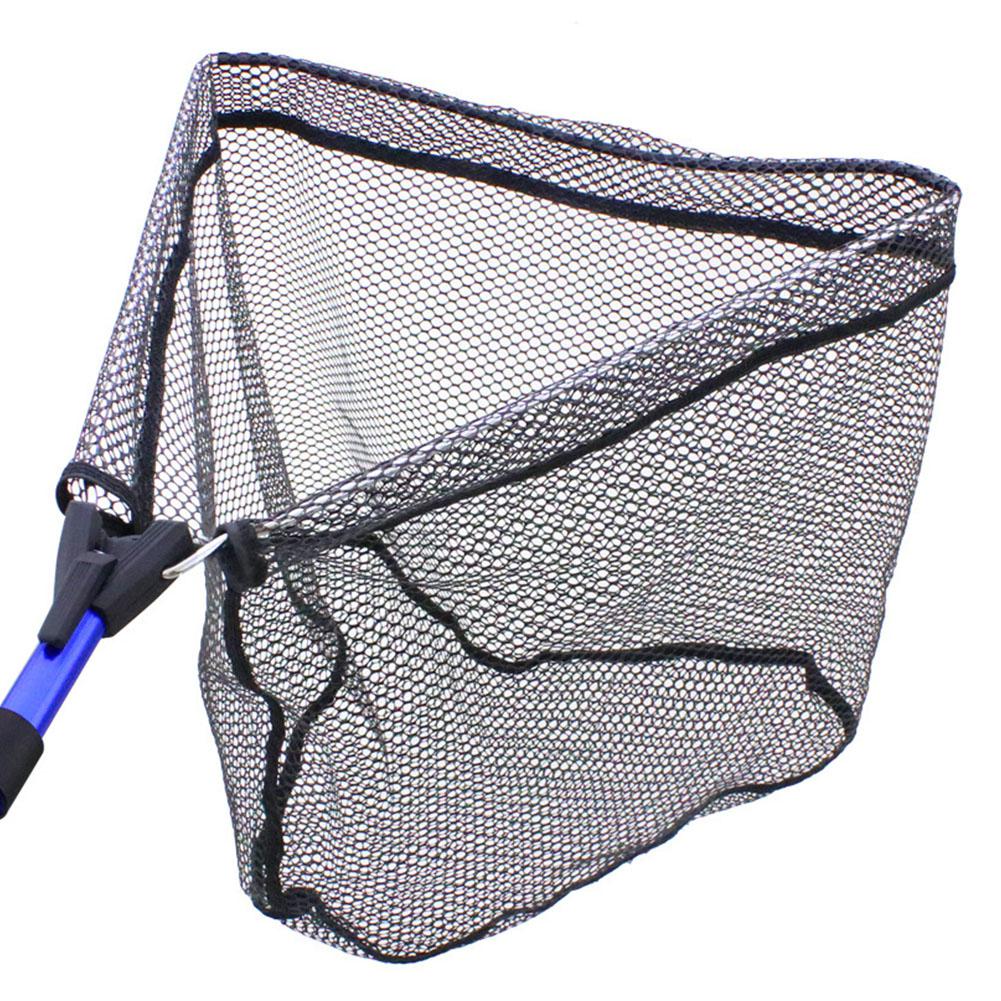Filet de pêche rétractable estacades filet de pêche manche télescopique filet pliant Compact maille en Nylon 67-120cm matériel de pêche
