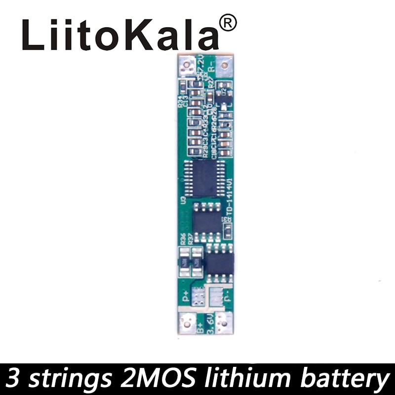 LiitoKala printplaat 3 S 12 V 18650 10A BMS 10.8 V 11.1 V 12.6 V spanning bescherming boord lithium -ion lithium batterij bescherming