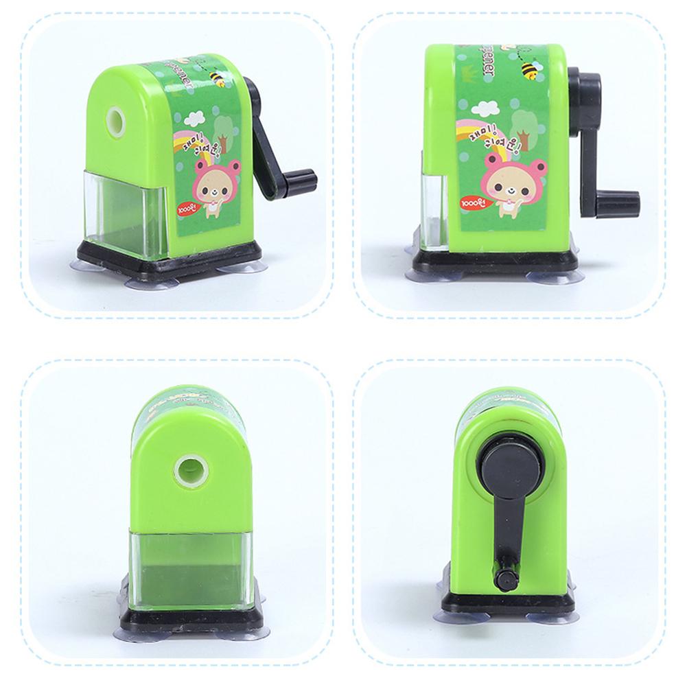 Sacapuntas Manual de mano para niños, sacapuntas de dibujos animados, artículos de papelería para el hogar y la escuela para estudiantes