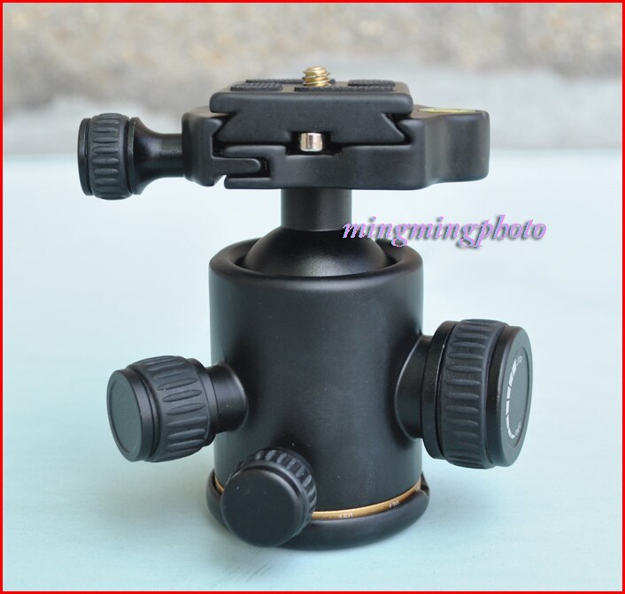 Tripé de câmera, cabeça de bola, com placa de liberação rápida, parafuso de 1/4 ", porca de parafuso de carga máxima 8kg/para tripé de câmera dslr
