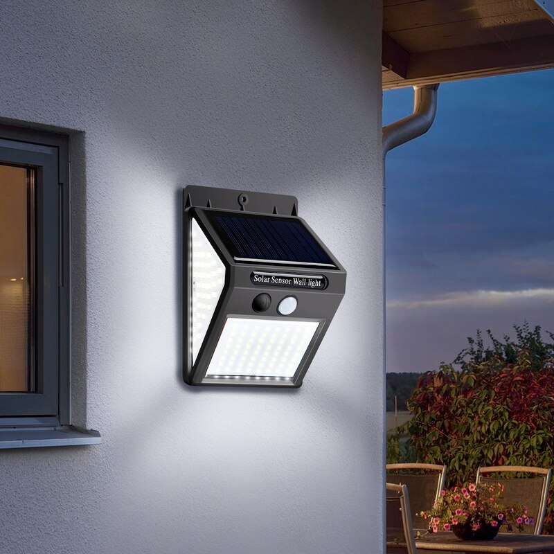 Solar Led Light Outdoor Lamp Pir Motion Sensor Led Wandlampen Schans Waterdicht Solar Voor Tuin Straat Lamp Outdoor Verlichting