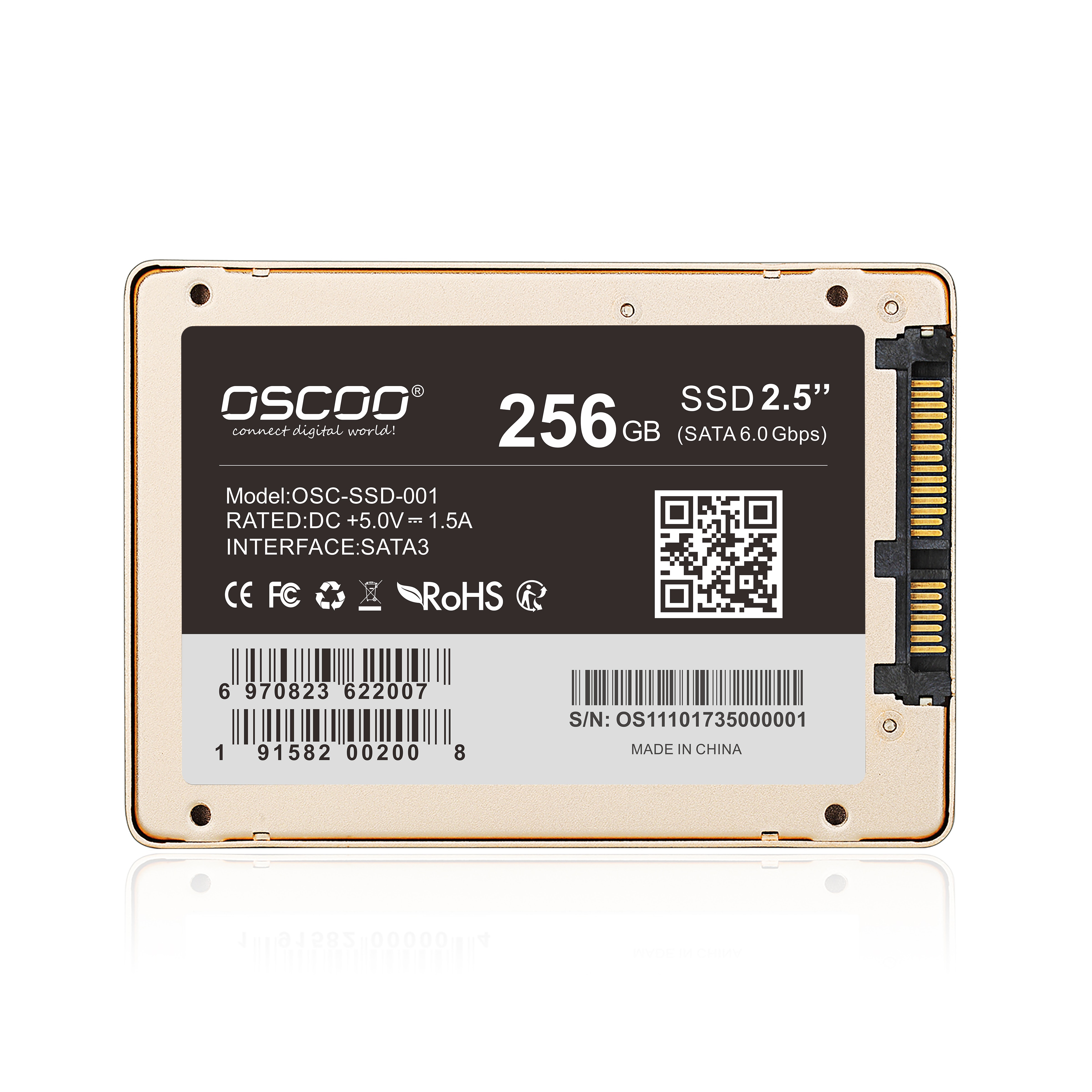 Oscoo Harde Schijf Ssd 128Gb 256Gb 512Gb Hdd 2.5 &#39;&#39;Ssd Sataiii Interne Solid State Drive Harde drive Voor Laptop Pc