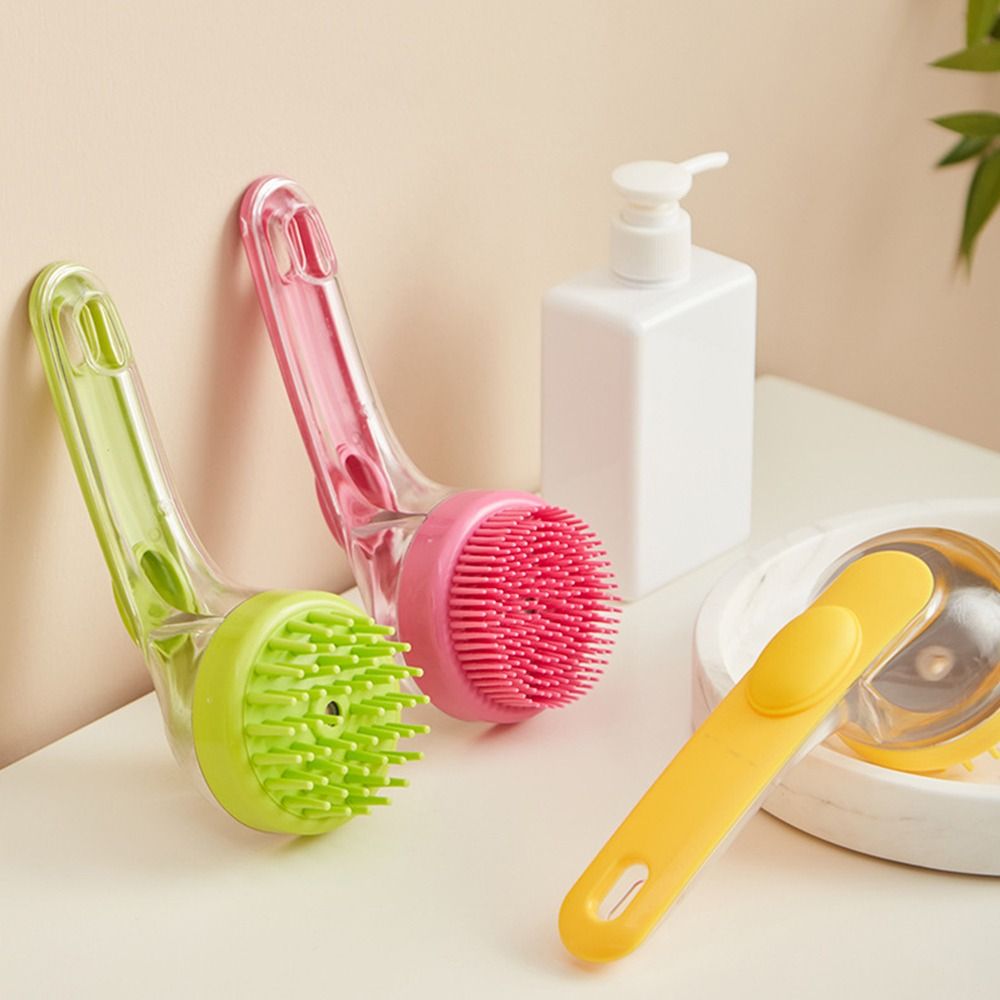 Brosse de Bain pour Animaux - Manche Long Douche Peigne - Brosse de Toilettage Chat Chien - Brosses de Nettoyage