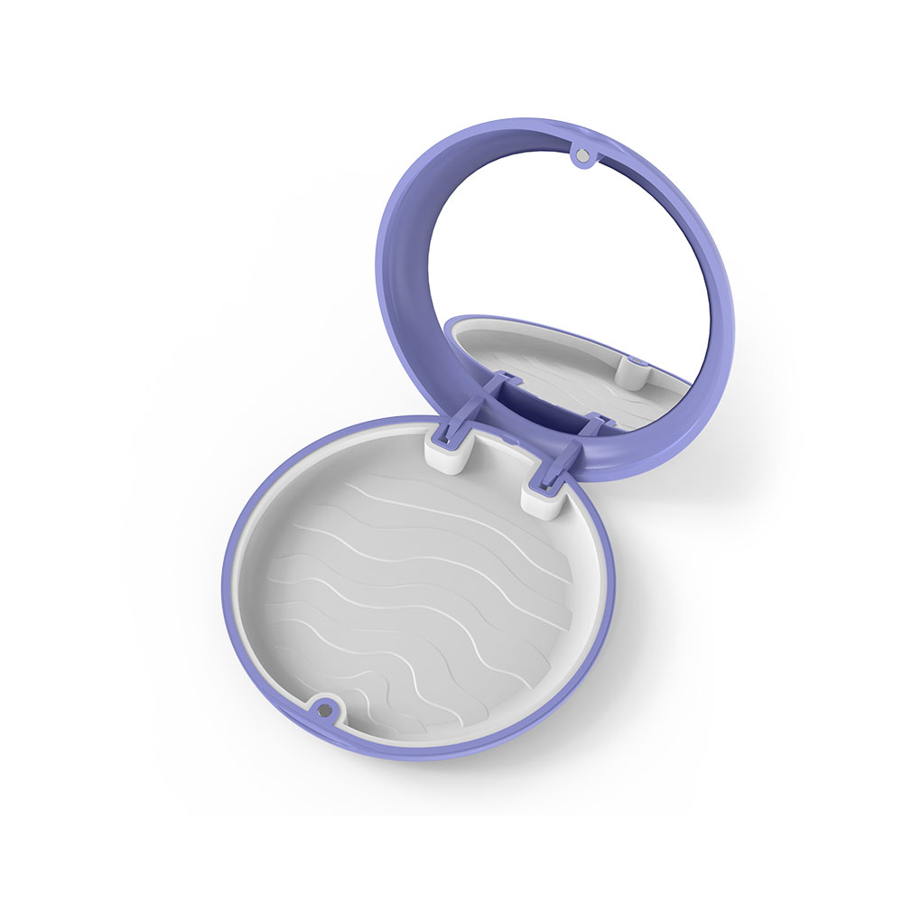 Caja de almacenamiento para dentadura postiza, alineador de ortodoncia Invi-salign, retenedor de soportes, contenedor de dientes postizos, organizador de funda protectora: Morado
