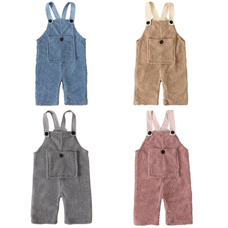Kid 'S Warme Overalls Baby Meisjes Jarretel Kleding Overalls Voor Kinderen Jongens Broek Riem Peuter Baby Winter Pak Voor Kinderen