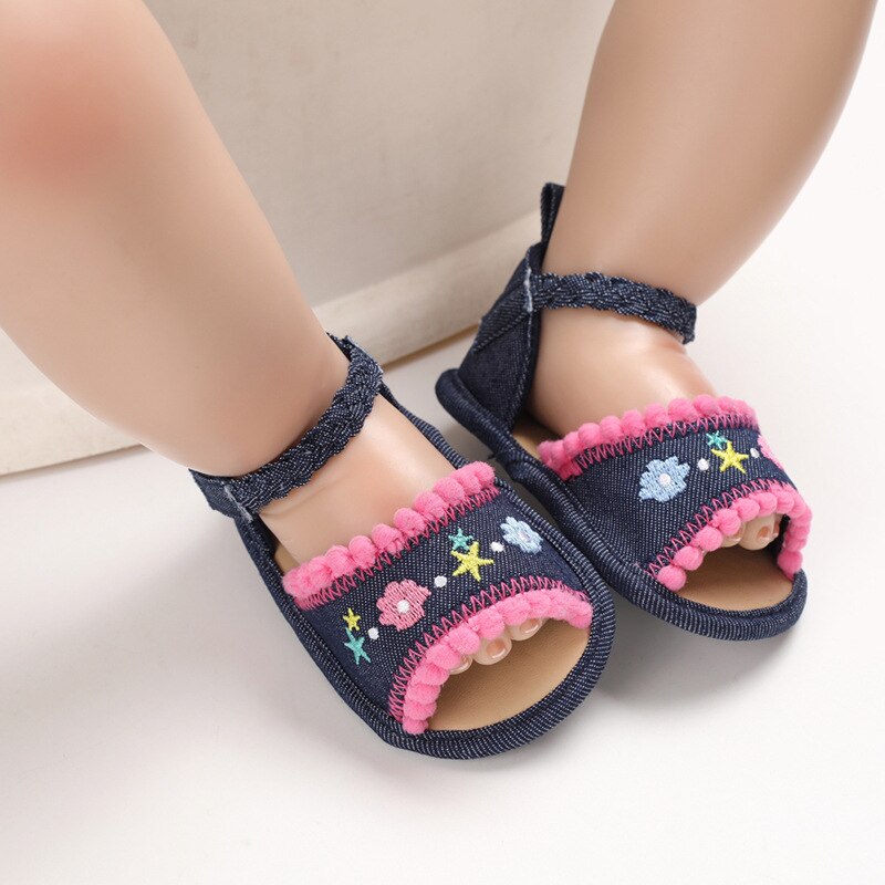 Newborn Infant Baby Girl Kids Sandal Shoes Soft Sole breathable baby shoe Crib Prewalker Toddler Anti-Slip Solid First Walkers