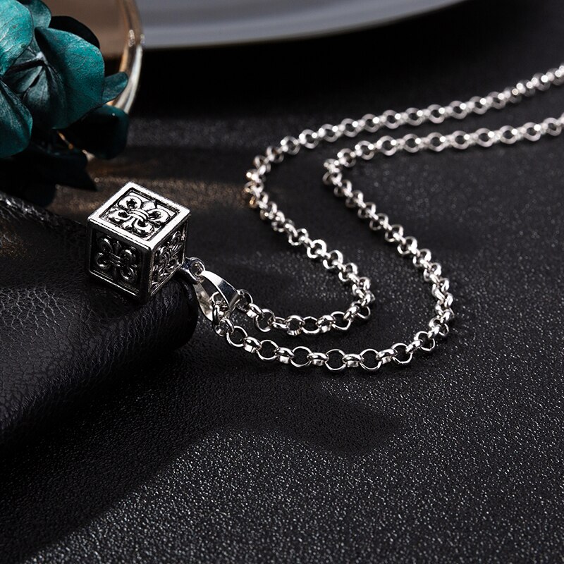 2019new Punk Mannen Ketting Kraai Schedel Hanger Ketting Trendy Sieraden Ketting Vrouwen Mode-sieraden: A00112MF