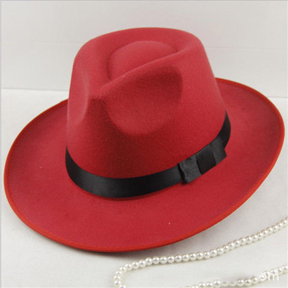 Summer Hat Sun Visor Men Women Hard Felt Wide Brim Fedora Panama Hat Autumn Vintage Cap