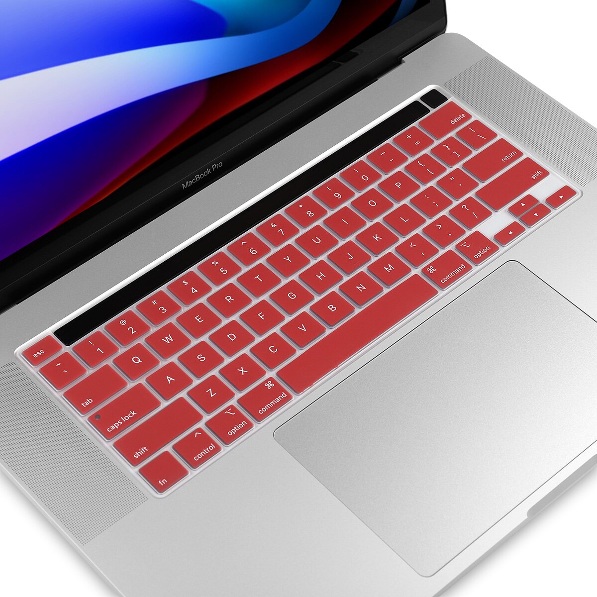 Eu Voer Russisch Frans Spanje Engels Layout Toetsenbord Cover Skin Voor Macbook Pro 13 16 Inch & A2251/A2289 A2141 A2338: US English winred