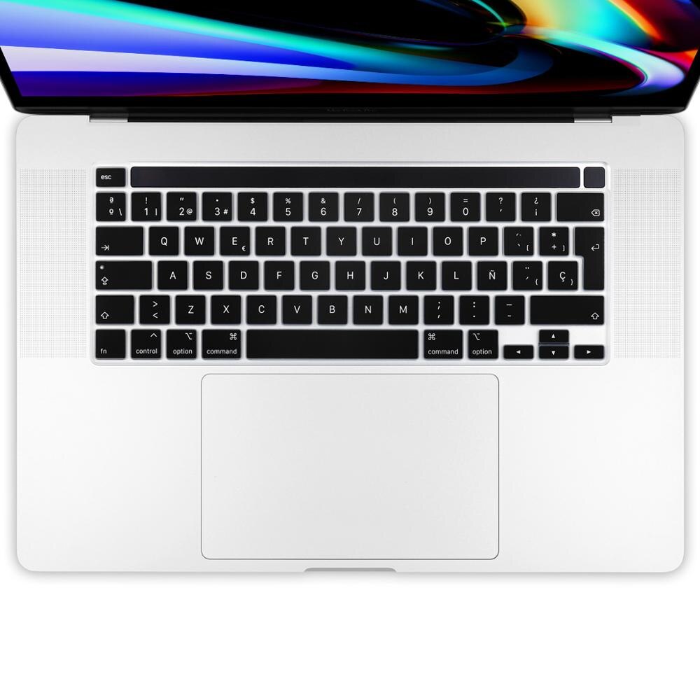 Eu Voer Russisch Frans Spanje Engels Layout Toetsenbord Cover Skin Voor Macbook Pro 13 16 Inch & A2251/A2289 A2141 A2338: EU Spanish