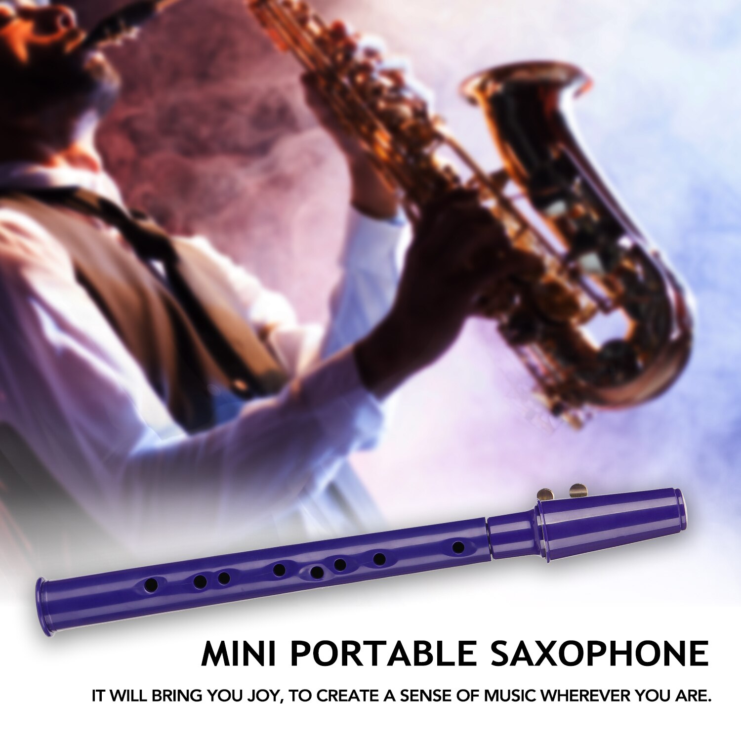 Pocket Saxophon - Mini Tragbares Holzblasinstrument - Mit Tragetasche - Anfängerfreundlich