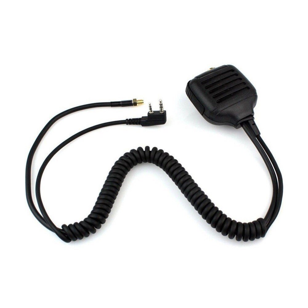 UHF VHF Two Way Radio Speaker Microphone with SMA connector antenna, radio speakers, portable radio speakers
