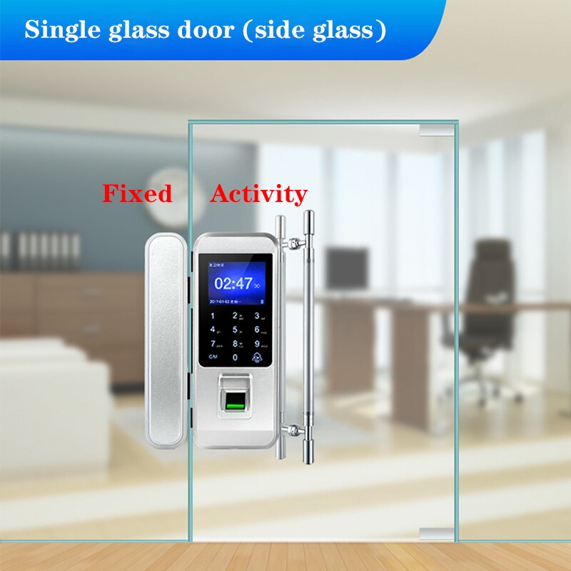 Biometric Fingerprint Door Lock With Keypad XM-300 Keyless Door Lock For Home Office Anti-theft: XM-300-B