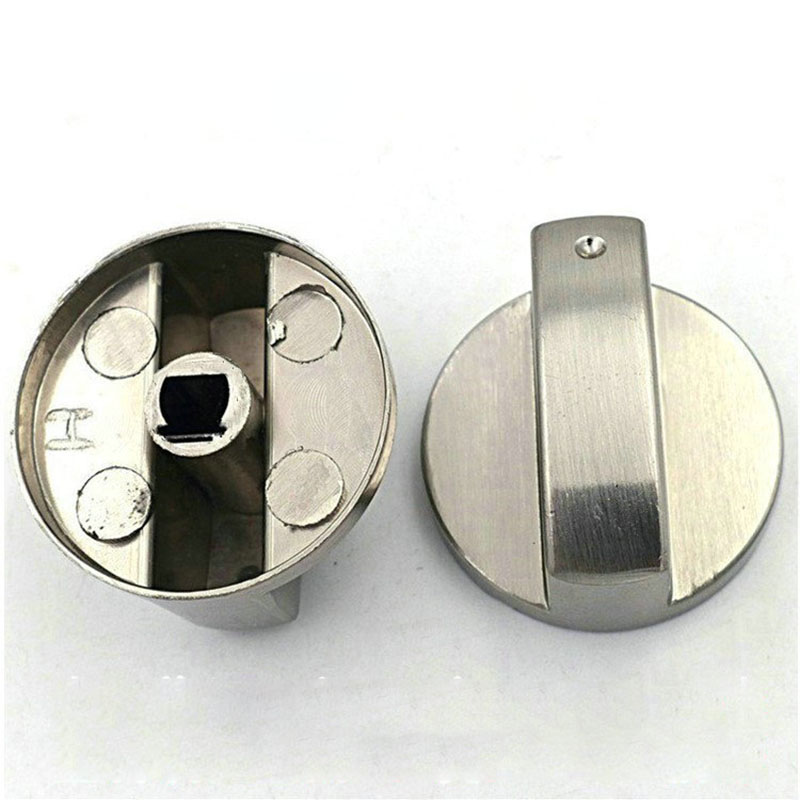 Metal Silver Gas Stove Cooker Knobs Adaptors Oven Switch Cooking Surface Control Locks Cookware Parts