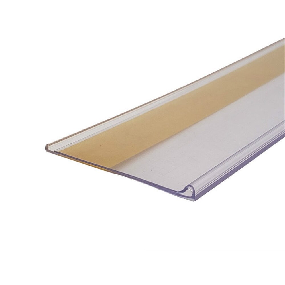 50pcs Point Of Scan Clear Data Strip Adhesive Plastic Pvc Price Tag Display Frame