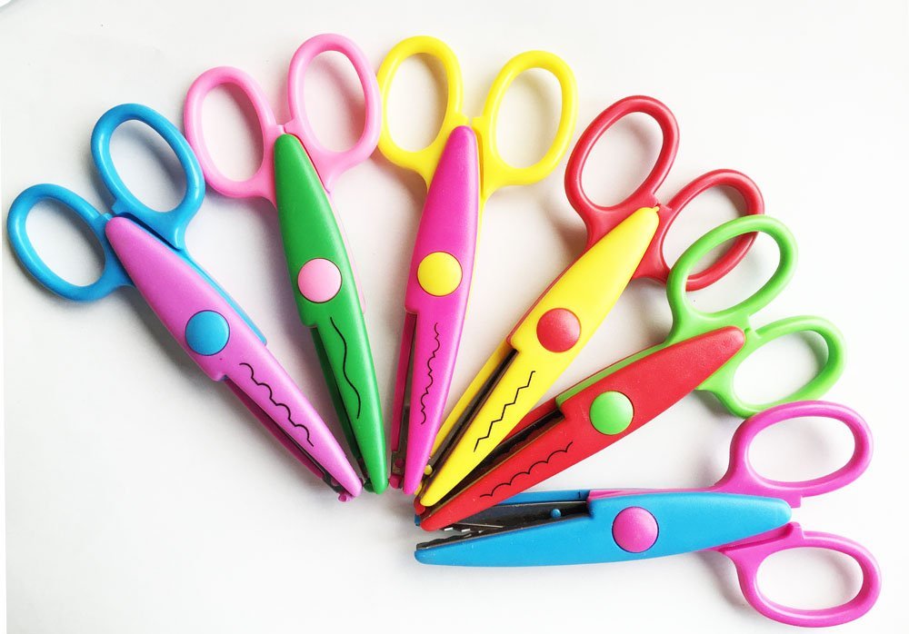 10PCS Craft Punch+3PCS Scissors+50PCS Colorful Sel... – Vicedeal