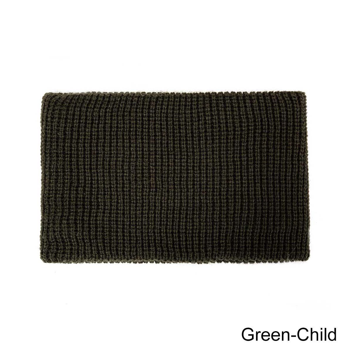 Baby Winter Scarf For Boys Girls Warm Brushed Knit Neck Warmer Circle Wrap baby Cowl Loop Snood Shawl Scarf Unisex: green