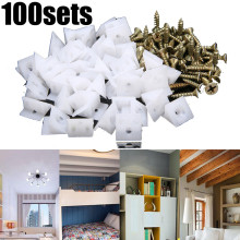 100X Furniture Wedges For Plastic+Stainless Steel Chest Drawer Bottom Sagging Repair Fix Mend Mending