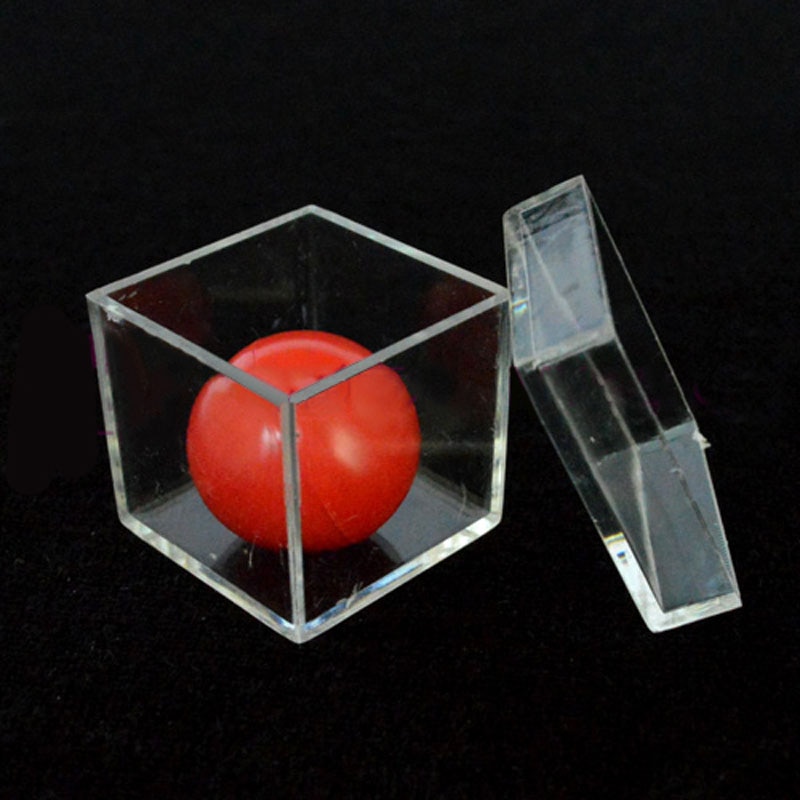 1 Set Magic Props Children Ball Penetrating Through Box Magic Toy Magic Trick for Magician ConJuring Stage Close-up