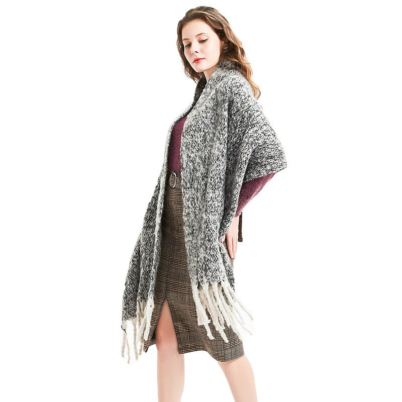 Gros sable gland pince fleur couleur correspondant écharpe châle épaississement écharpe écharpe femmes hiver Sjaals Voor Dames femmes écharpe