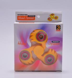Vingertop Gyro Handspin Gyroscoop Vingers Spiraal Stress Reliever Zweepslagen Top Speelgoed Hobby Klassieke Speelgoed Tol: Yellow Gyro