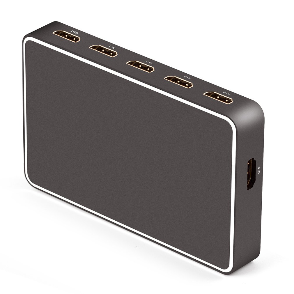 Hdmi Switcher High Defintion Five In One Out 5X1 4K/60Hz Switch Charging With Usb Port Support Remote Wakeup