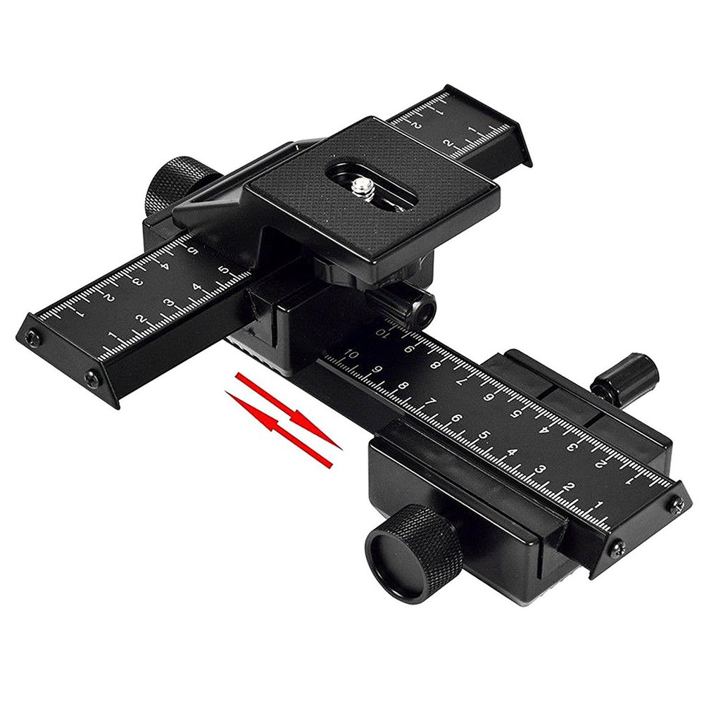 4-Way Macro Focusing Focus Rail Slider/Close-Up Shooting for Digital SLR Camera DC with Standard 1/4-Inch Screw Hole
