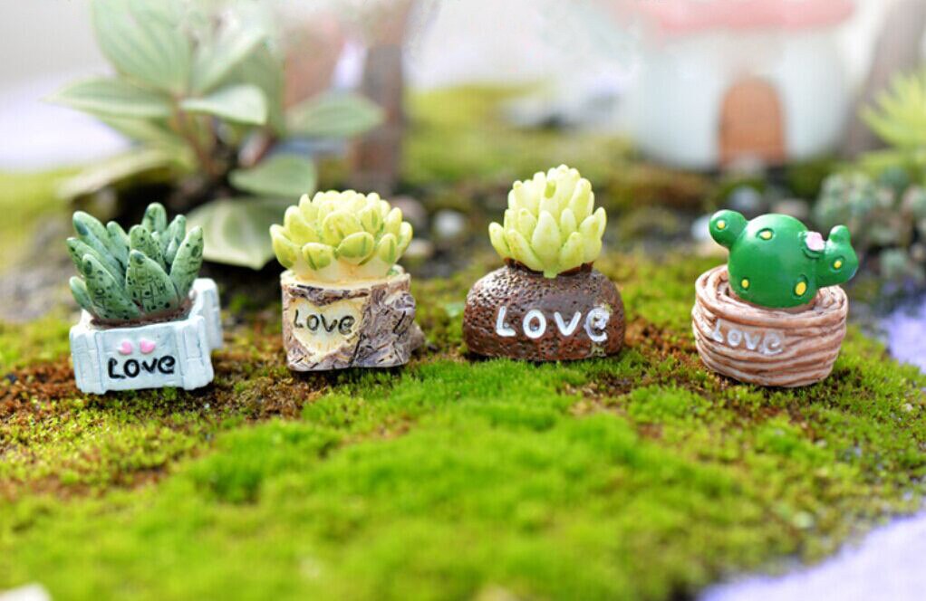 Levensechte Mini Kunstmatige Vlezige Cactus Plant Micro Landschap Decoratieve Miniatuur Beeldjes Diy Potplanten Tuin Home Decoratie/*