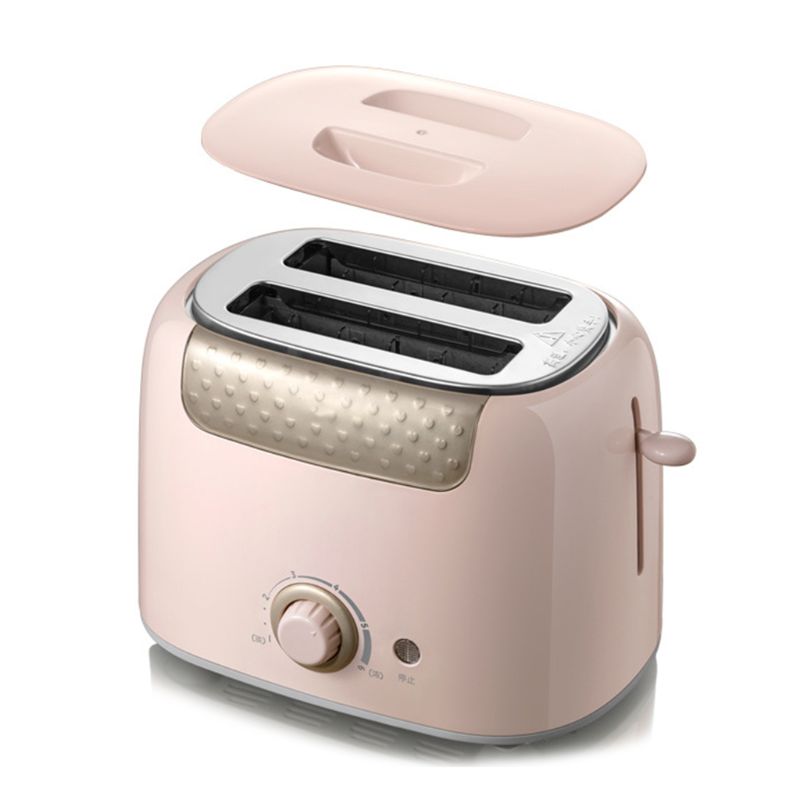Tostadora automática de acero inoxidable de 2 rebanadas, máquina de sándwich de pan de calentamiento rápido